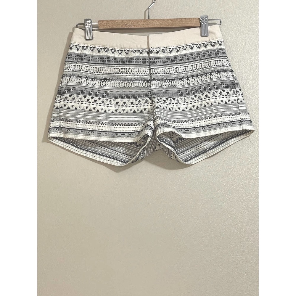 Parker Striped Metallic Dress Shorts Size 2